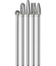 Conjunto de brocas de metal duro Sworker, 5 unidades, 1/4 de haste, total de 4,3 cm