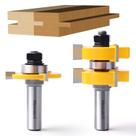 Conjunto de brocas de roteador Tongue and Groove Newdeli 1/2 Shank 15-31 mm