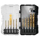 Conjunto de Brocas DEWALT (DD5160) - 10 Peças com Revestimento de Nitreto de Titânio
