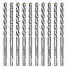 Conjunto de brocas DKIBBITH 10 peças com ponta de carboneto de 8 mm SDS Plus