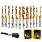 Conjunto de brocas e brocas THINKWORK 3 em 1 Titanium 13 unidades