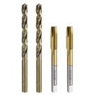 Conjunto de brocas e brocas uxcell M8 x 1,25 Spiral Point Thread