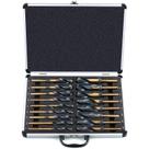 Conjunto de brocas EFFICIERE de 17 peças de 1/2” a 1” com caixa M2 HSS