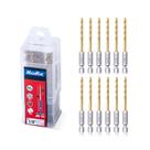 Conjunto de brocas Highfire 135 Split Point HSS Titanium 12 unidades