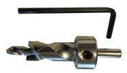 Conjunto de brocas Hillman Combo com colar para âncoras de parafuso de máquina 1/4-20