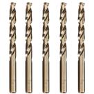 Conjunto de brocas Hymnorq M35 em aço cobalto, 5 peças, 9,5 mm com caixa
