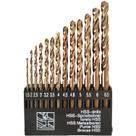 Conjunto de brocas Hymnorq M35 em aço cobalto de 1,5 mm a 6,5 mm, 13 unidades Conjunto de brocas Hymnorq M35 em aço cobalto de 1,5 mm a 6,5 mm, 13 unidades