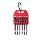 Conjunto de brocas Impact Protorq de 6 peças com clipe PH2, SQ2, T25 TORX