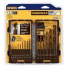 Conjunto de brocas IRWIN TurboMax Turbo Point de 15 peças