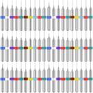 Conjunto de brocas Lothee Shank Tungstênio Carbide Micro (60 unidades)