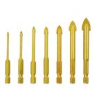 Conjunto de brocas Meichoon Triangle Tile 3-12 mm 7 unidades de titânio Conjunto de brocas Meichoon Triangle Tile 3-12 mm 7 unidades de titânio