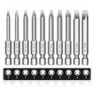 Conjunto de brocas MulWark Robertson Square Allen Wrench 10PC