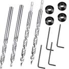 Conjunto de brocas Pocket Hole Mudder 3/8", 4 peças com batente de profundidade