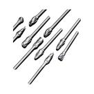 Conjunto De Brocas Rotativas De Carboneto De Tungstênio Com Haste De 1/8 Polegada, 10 Peças, Para