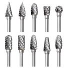 Conjunto de brocas rotativas FOTYBEI de carboneto de tungstênio para Dremel 10PCS