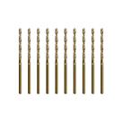Conjunto de brocas SALI Cobalt 10 unidades 2,78 mm M35 HSS para metal