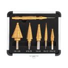 Conjunto de brocas Step Drill Yougfin 5+1 peças HSS Titanium 50 tamanhos Conjunto de brocas Step Drill Yougfin 5+1 peças HSS Titanium 50 tamanhos