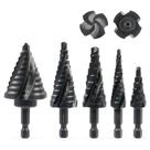 Conjunto de brocas Step Drill ZELCAN Four Spiral Flute 50 tamanhos HSS