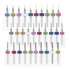 Conjunto de brocas Sunxeke 30 peças de aço de tungstênio para Dremel 0,1-3 mm