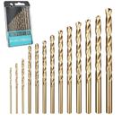 Conjunto de brocas Techhyren Cobalt M35 HSS 1/16-1/4 13 unidades