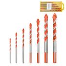Conjunto de brocas Triangle de 7 peças de 3-12 mm para azulejo, cerâmica e vidro Conjunto de brocas Triangle de 7 peças de 3-12 mm para azulejo, cerâmica e vidro