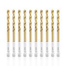 Conjunto de brocas Twist Amoolo 3/16 Titanium HSS Hex Shank 10 unidades