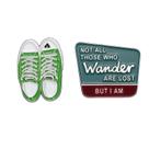Conjunto de broches Alloy Creative Green Shoes, alfinete de lapela Conjunto de broches Alloy Creative Green Shoes, alfinete de lapela