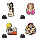 Conjunto de broches Anime Girl Creative Cartoon Alloy