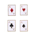 Conjunto de broches Creative Poker Ace Card Alloy, blusa retrô