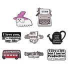 Conjunto de broches Creative Quote Funny Blouse Pins Alloy Conjunto de broches Creative Quote Funny Blouse Pins Alloy