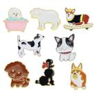 Conjunto de broches Cute Dog Cartoon Puppy Animal Alloy Conjunto de broches Cute Dog Cartoon Puppy Animal Alloy