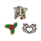 Conjunto De Broches De Esmalte De Halloween: Esqueleto De Terror, Borboleta, Cão Fofo, Gato, Vinho
