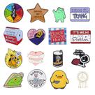 Conjunto de broches Funny Creative Cartoon Lapel Pin Bad x16