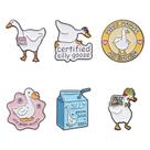 Conjunto de broches Funny Goose Cartoon Silly Goose Ename Conjunto de broches Funny Goose Cartoon Silly Goose Ename