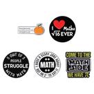 Conjunto de broches Funny Math Formula Geek Alloy 37g