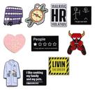 Conjunto de broches Funny Quote Creative Enamel Lapel Badg Conjunto de broches Funny Quote Creative Enamel Lapel Badg