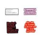 Conjunto de broches Funny Quote Creative Word Art Alfinetes de lapela Conjunto de broches Funny Quote Creative Word Art Alfinetes de lapela