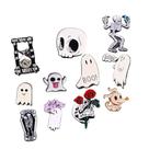 Conjunto de broches Halloween Gothic Creative Skull Ghost x12 Conjunto de broches Halloween Gothic Creative Skull Ghost x12