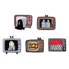 Conjunto de broches Horror TV Ghost Cartoon Characters Alloy