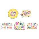 Conjunto de broches Motivational Quote Enamel Alloy, 5 unidades