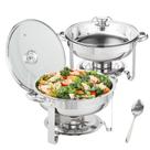 Conjunto de buffet Chafing Dish VEVOR 4L, pacote com 2 unidades, aço inoxidável