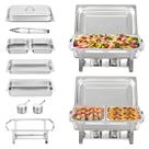 Conjunto de buffet Chafing Dish VEVOR 8 Qt, pacote com 2 unidades, aço inoxidável