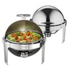 Conjunto de buffet Chafing Dish VEVOR Roll Top 6L, pacote com 2 unidades, aço inoxidável
