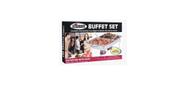 Conjunto de buffet Sterno 53 cm x 8 cm prata