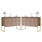 Conjunto de Buffets Industriais Milão Affara Dourado