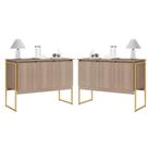 Conjunto de Buffets Industriais Milão Montana Dourado Conjunto de Buffets Industriais Milão Montana Dourado
