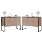 Conjunto de Buffets Industriais Milão Montana Preto