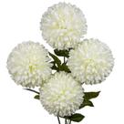 Conjunto de cabeças de crisântemos artificiais Ball Flowers Briful 15 cm