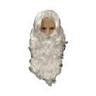 Conjunto De Cabelo E Barba Longos E Cacheados De Papai Noel, Acessórios Para Fantasia