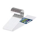Conjunto de cabides para calças Lifemaster Metal, 20 peças, antiderrapante, branco